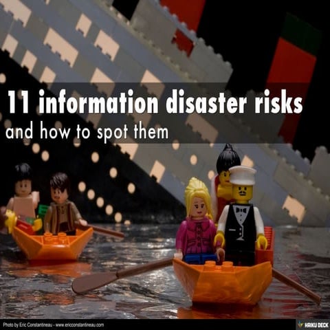 11 information disaster risks