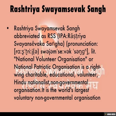Rashtriya Swayamsevak Sangh