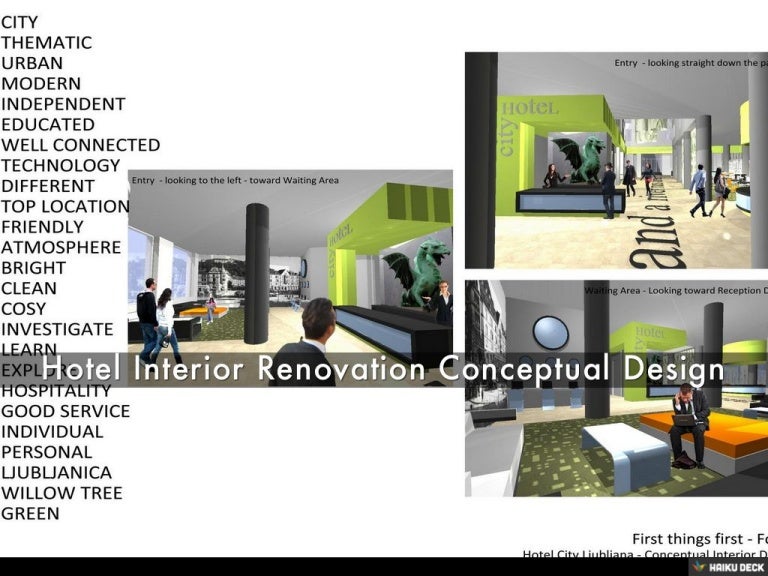 Interior design presentation to client image