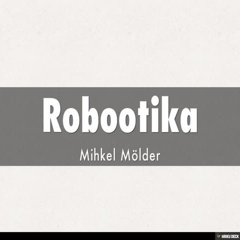 Robootika