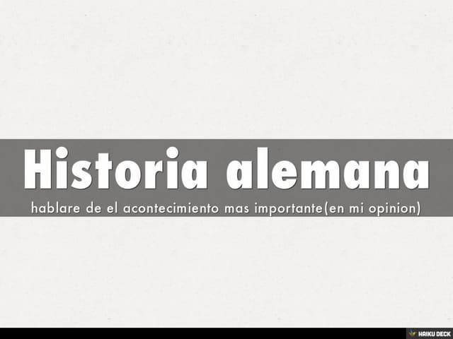 Historia alemana