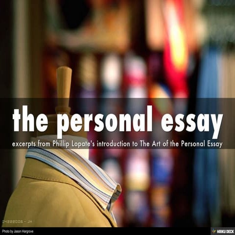 the personal essay