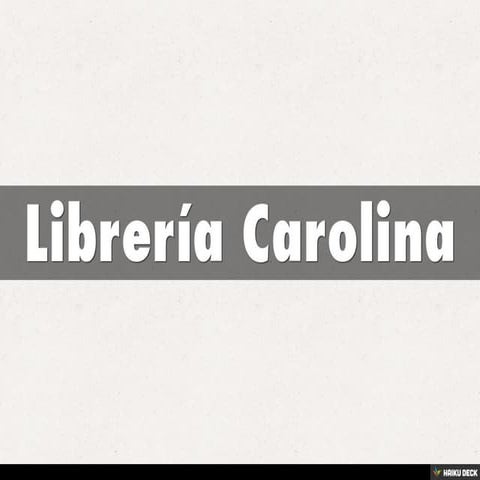 Librería Carolina