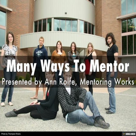 Many Ways To Mentor