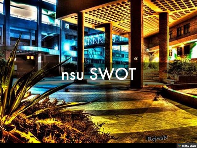 nsu SWOT | PPT