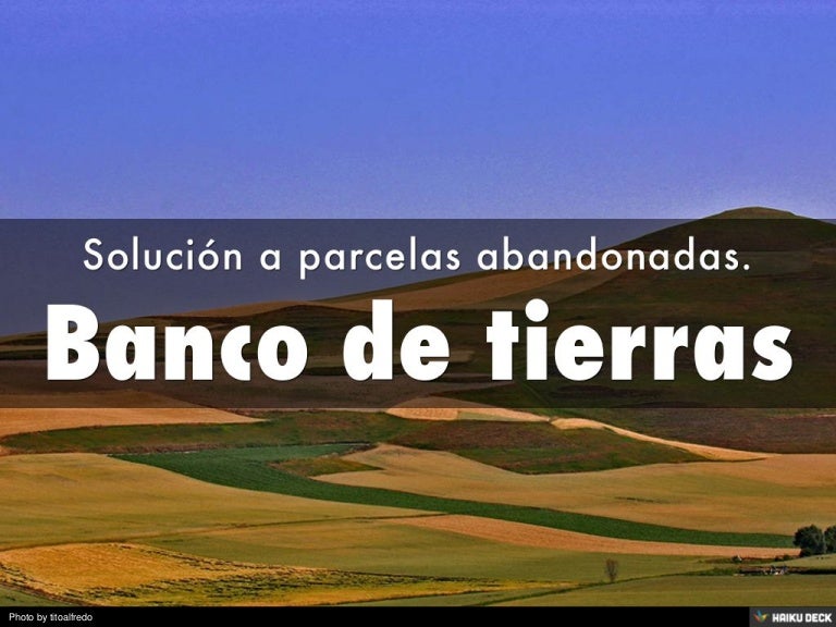 Banco de tierras
