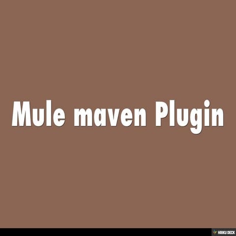 Mule maven Plugin