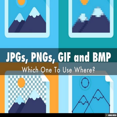 JPGs, PNGs, GIF and BMP