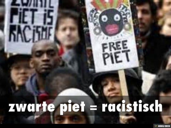 zwarte piet = racistisch | PPT