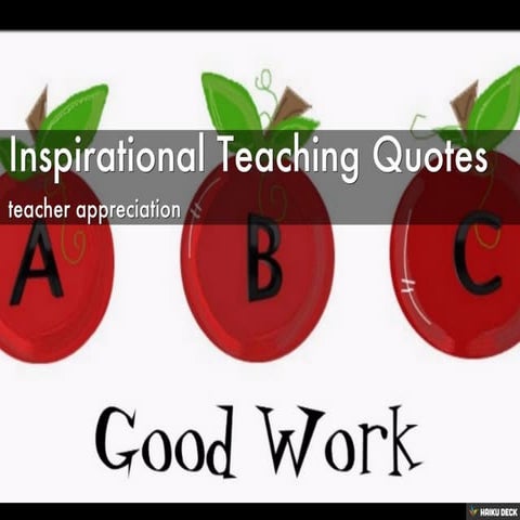 Inspirational Teaching Quotes