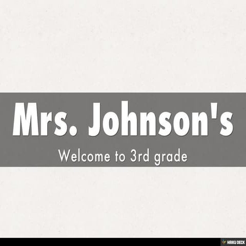Mrs. Johnson's | PDF