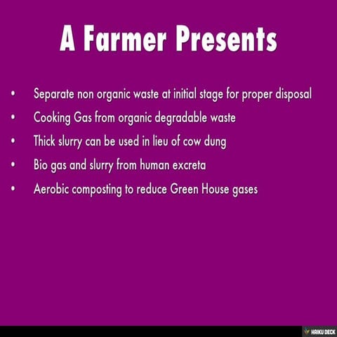 A Farmer Presents