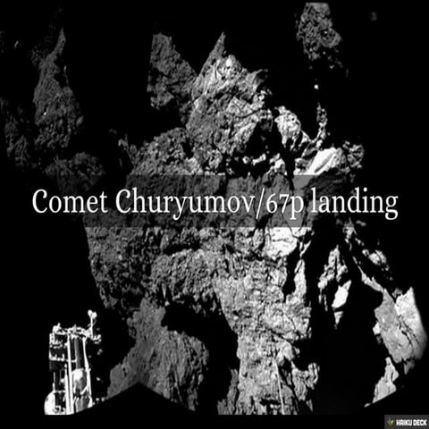 Comet landing