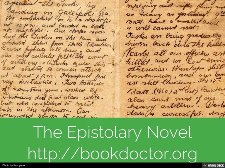 Writing the Epistolary Novel