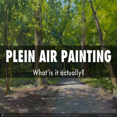 PLEIN AIR PAINTING