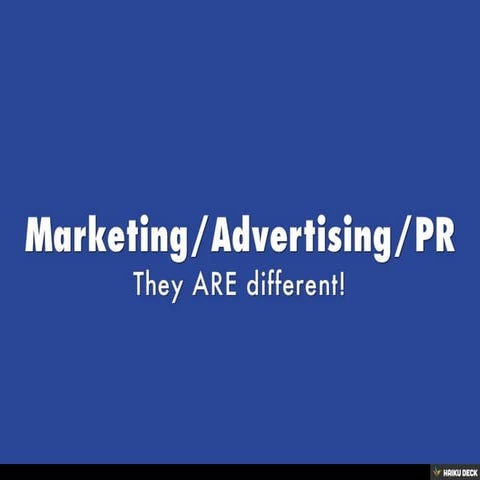Marketing/Advertising/PR