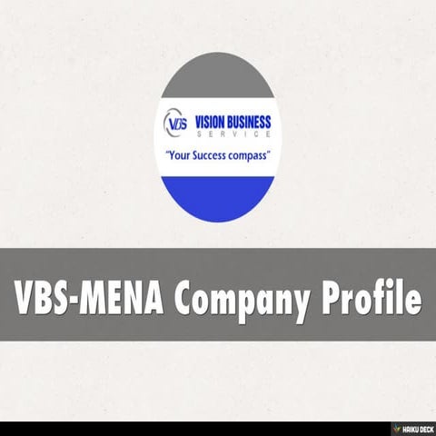 VBS-MENA Company Profile | PDF