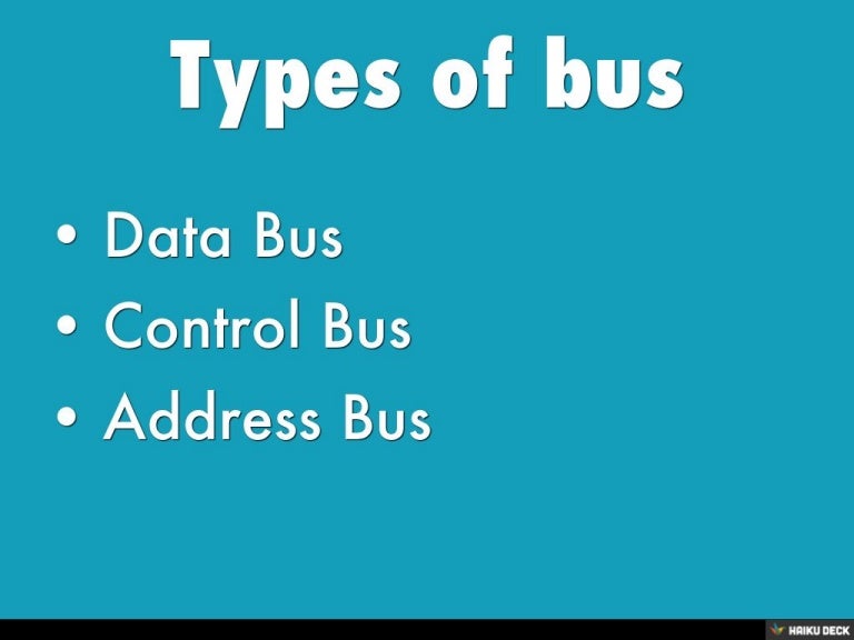 Types of bus