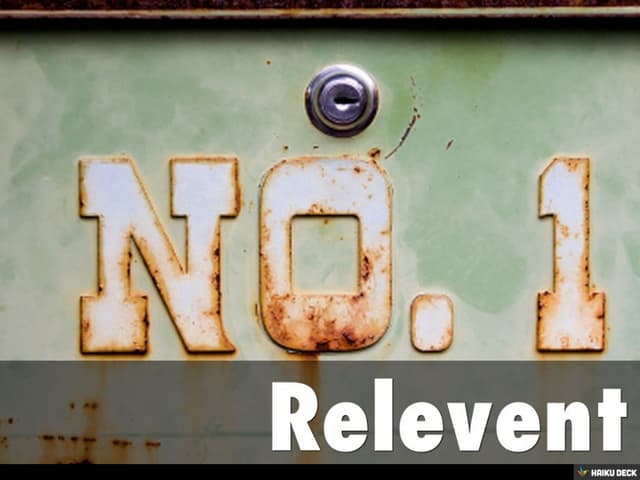 Relavent to Job