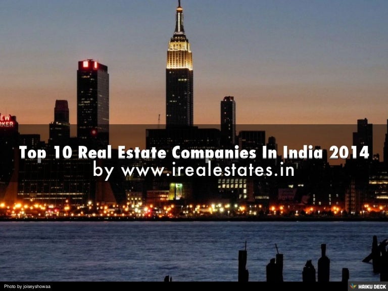 Top 10 Real Estate Companies In India 2014