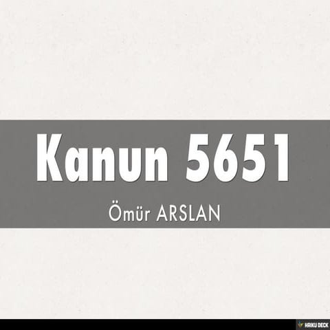 Kanun 5651