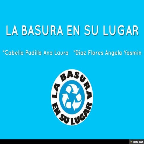 LA BASURA EN SU LUGAR | PDF | Poetry | Books and Literature