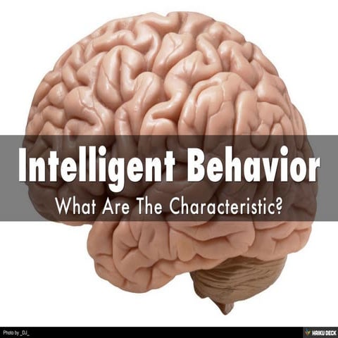 Intelligent Behavior