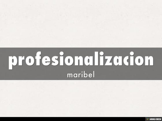 Desafio para la Profesionalizacion