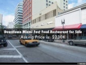 Downtown Miami Fast Food Restaurant...