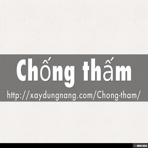 Chống thấm