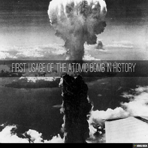 The Hiroshima and Nagasaki Bomb | PDF