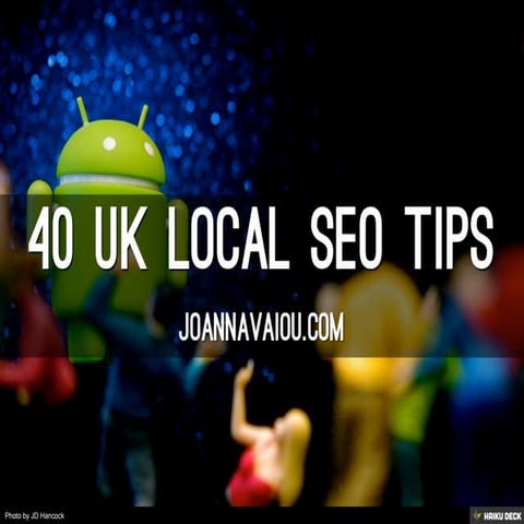 40 UK Local SEO Tips | JoannaVaiou.com