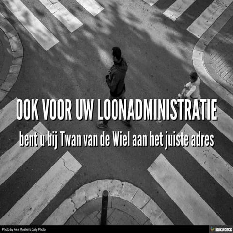 Ook voor uw loonadministratie