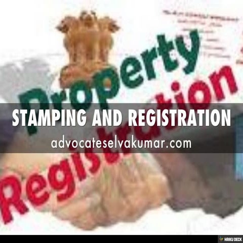 STAMPING AND REGISTRATION