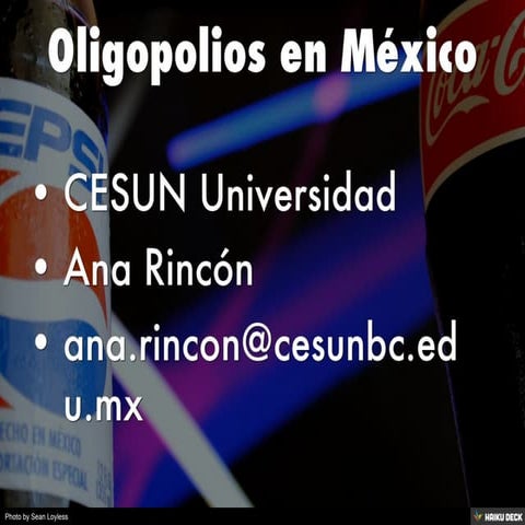 Oligopolios en México