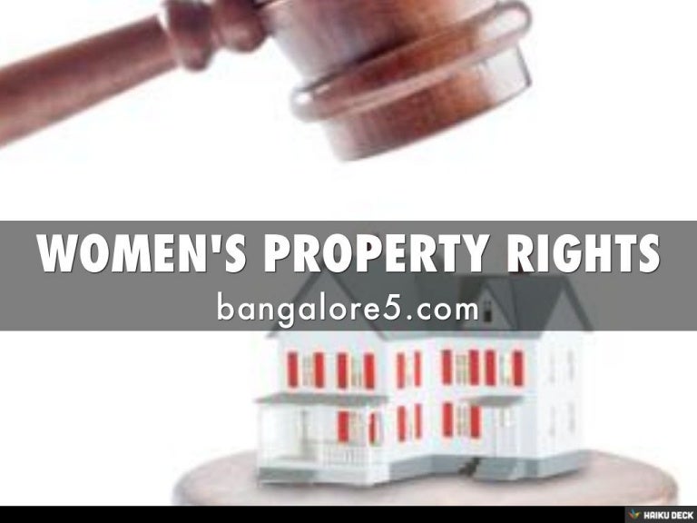 WOMEN'S PROPERTY RIGHTS