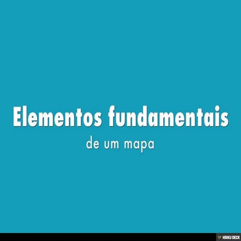 Elementos de um mapa