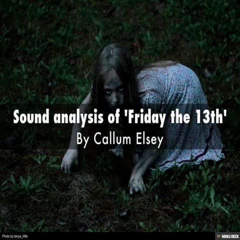 Sound analysis of 'Friday the 13th' | PDF