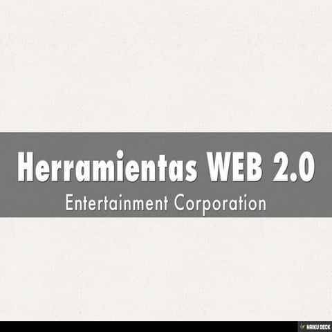Herramientas WEB 2.0