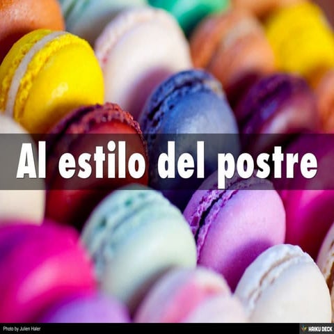 Al estilo del postre