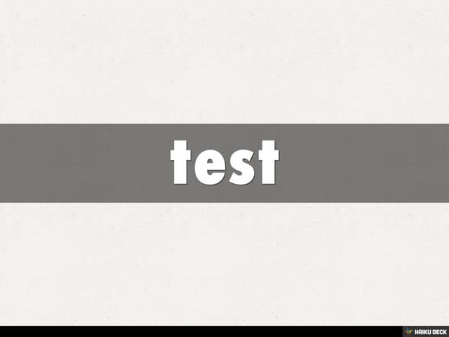 test