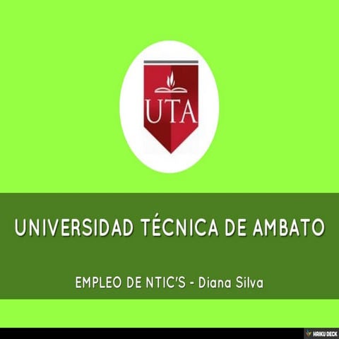 UNIVERSIDAD TÉCNICA DE AMBATO