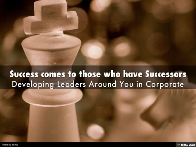 Developing Leaders Around You