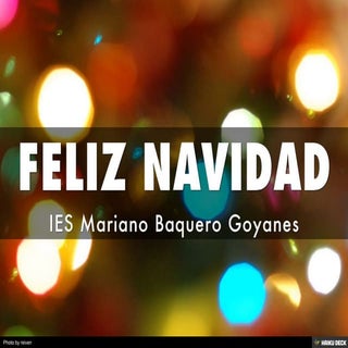 ÁRBOL DE NAVIDAD IES MARIANO BAQUER...