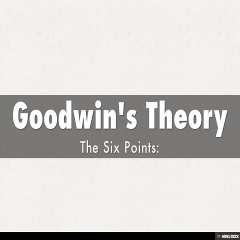 Goodwin's Theory