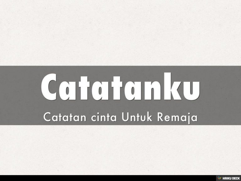 Catatanku