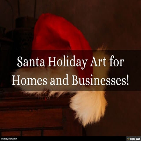 Santa Art for Businesses at Lieberman's