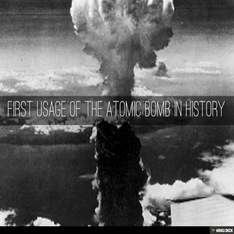 The Hiroshima and Nagasaki Bomb | PDF