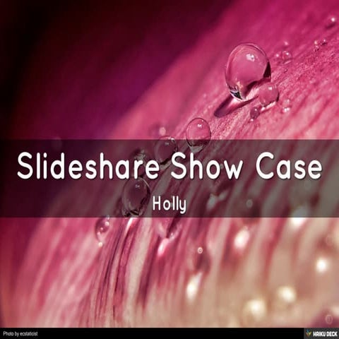 Slideshare Show Case