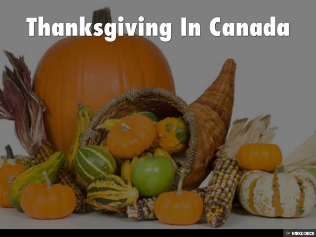Thanksgiving In Canada by Maria Ped...